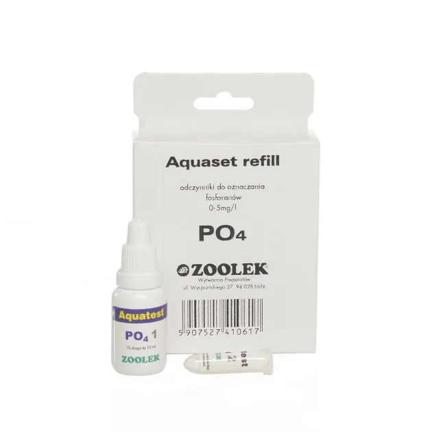 Тест на фосфати Zoolek Aquatest PO4, 0,08 кг, 9 x 3,5 x 13,5 см (реагент)