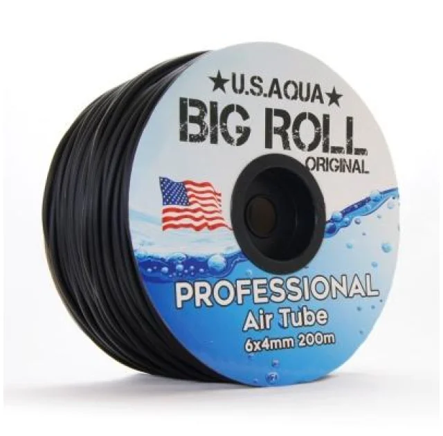 Шланг U.S.Aqua Airline Black чорний 4/6 мм силіконовий, 1 м