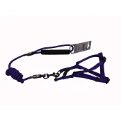 Комплект шлея з повідцем AnimAll для тварин, M, 1×120/49-96 см, синій