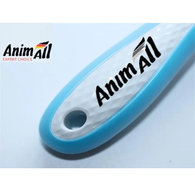 Гребінець-граблі AnimAll Groom для тварин, Блакитна