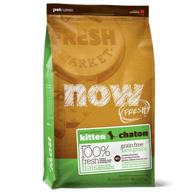 Беззерновой корм NOW Fresh Grain Free Kitten Recipe для котят с индейкой, уткой и лососем, 100 г