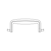 Ferplast Запасна пластикова ручка L380 Handle Bordo для перенесення Atlas Deluxe