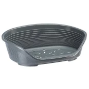 Пластиковий лежак Ferplast Siesta Deluxe 10 Grey з антиковзаючим покриттям, 93.5×68.5×28.5 см