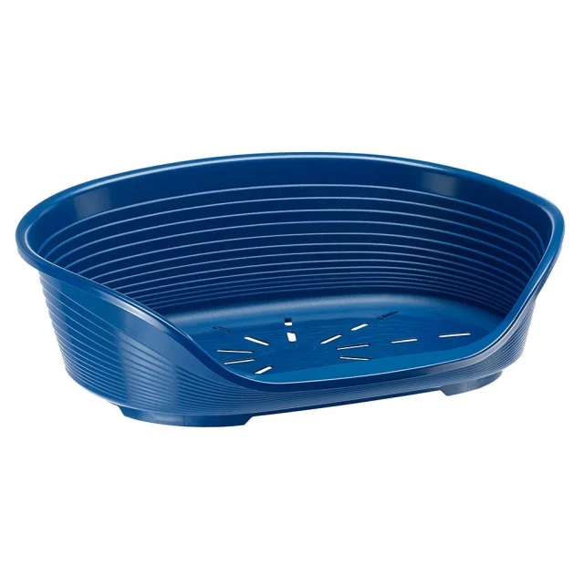 Пластиковый лежак Ferplast Siesta Deluxe 12 Blue с антискользящим покрытием, 111×80.5×33.5 см