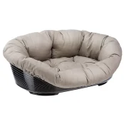 Пластиковий лежак Ferplast Sofa 6 в комплекті з подушкою для собак і котів, 73×55×27 см