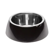 Ferplast Jolie Medium Black Bowl металлическая миска для собак и кошек, 20 см