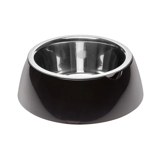 Ferplast Jolie Medium Black Bowl металлическая миска для собак и кошек, 20 см