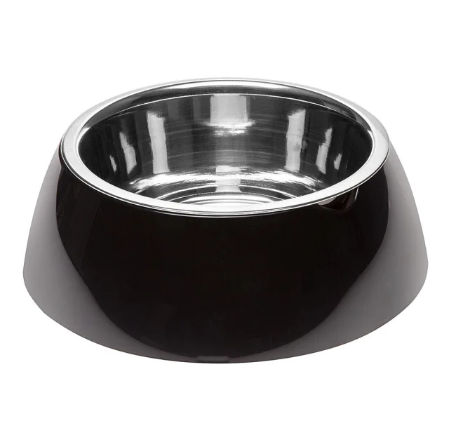 Ferplast Jolie Large Black Bowl металлическая миска для собак и кошек, 23,3 см
