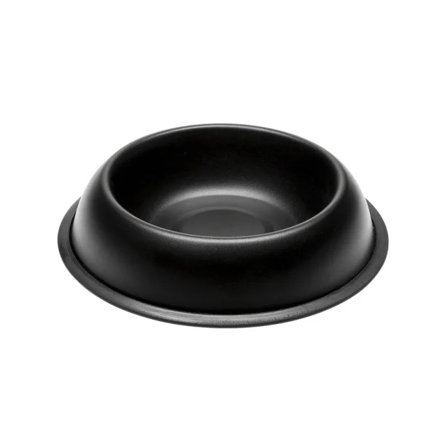 Ferplast Mira KC 70 Bowl Black металлическая окрашенная миска для собак и кошек, черная, 15,5 см