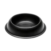 Ferplast Mira KC 72 Bowl Black металлическая окрашенная миска для собак и кошек, черная, 21 см