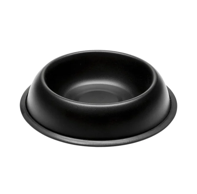 Ferplast Mira KC 72 Bowl Black металлическая окрашенная миска для собак и кошек, черная, 21 см