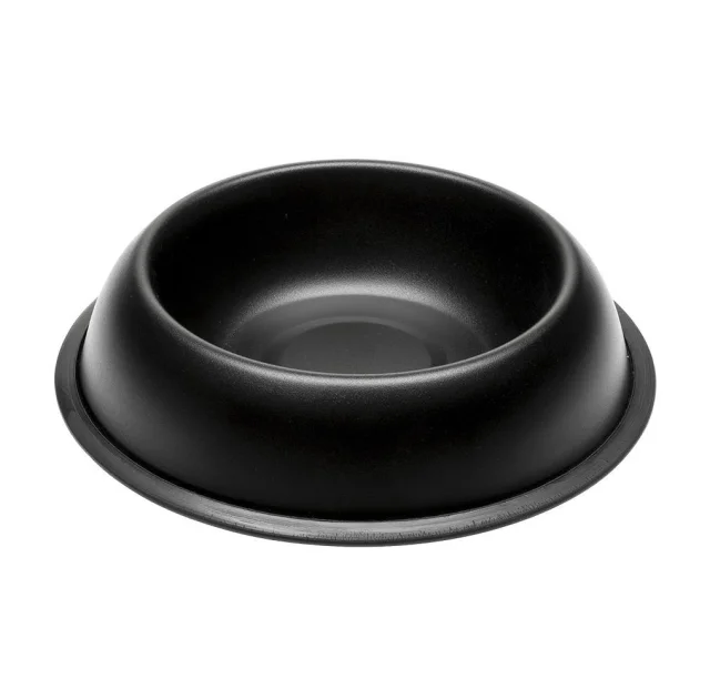 Ferplast Mira KC 76 Bowl Black металлическая окрашенная миска для собак и кошек, черная, 25,5 см