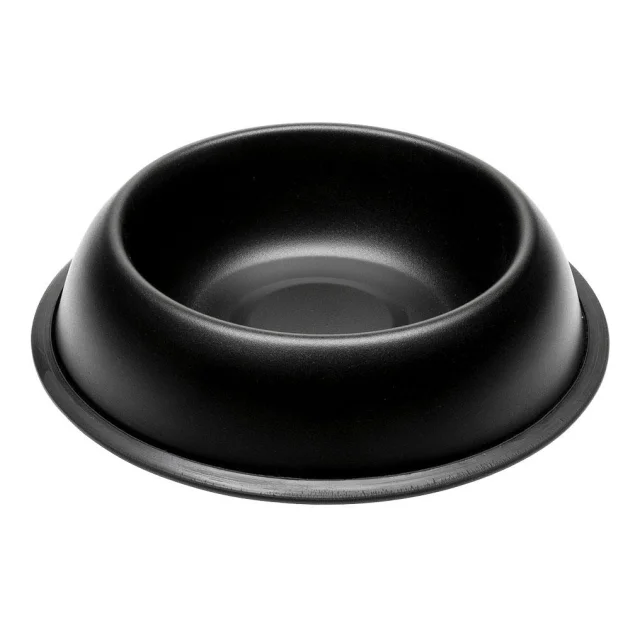 Ferplast Mira KC 78 Bowl Black металлическая окрашенная миска для собак и кошек, черная, 28 см