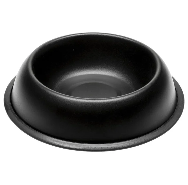 Ferplast Mira KC 80 Bowl Black металлическая окрашенная миска для собак и кошек, черная, 32,5 см