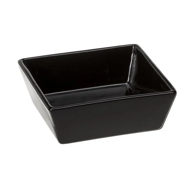 Ferplast Altair 14 Black керамическая миска для кошек и собак черная, 14x14x5 см