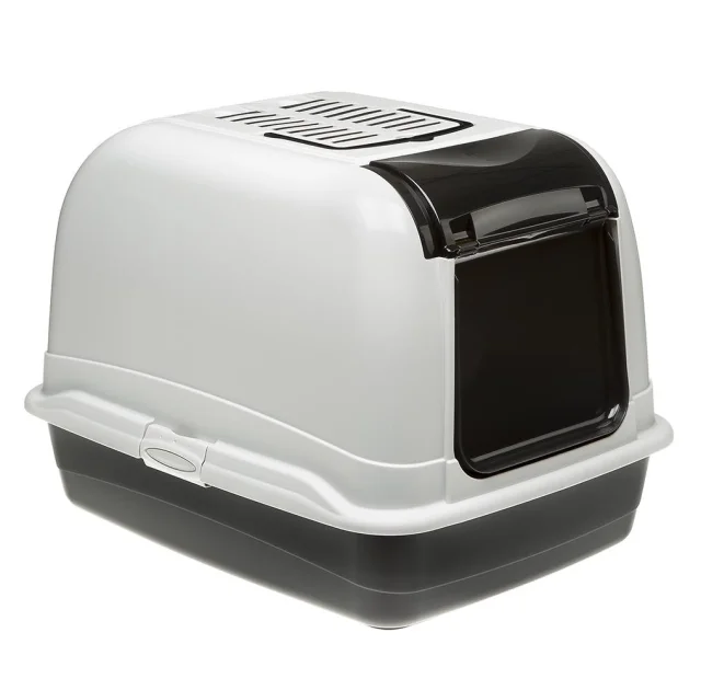 Туалет со съемной крышкой Ferplast Toilet Home Maxi Bella Cabrio для больших кошек, 55,5x65,5x47 см