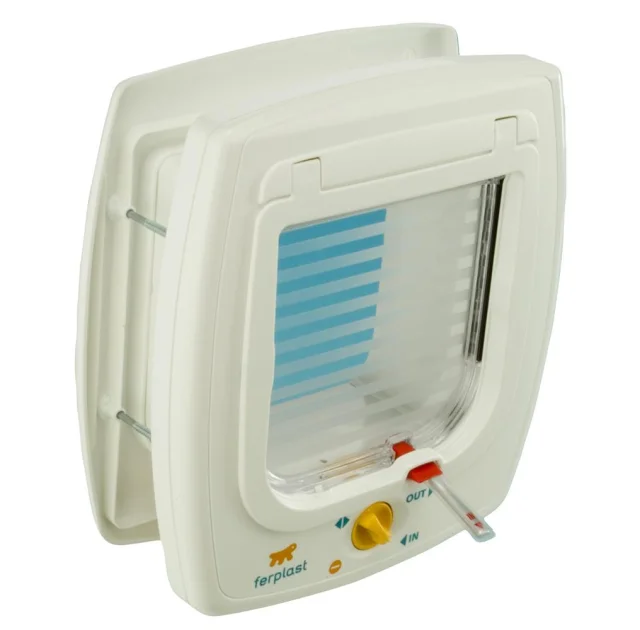 Ferplast Swing 7 Set White дверка для собак и кошек с магнитом белая, 22,5x10,4x25,2 см