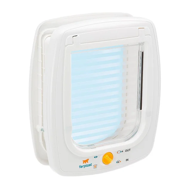 Ferplast Swing 9 Set White дверцята для великих кішок і маленьких собак, 4 варіанти закриття, 26,2x10,2x31,2 см