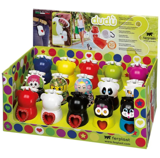 Контейнер для гигиенических пакетов Ferplast Desk Display Dudu', пластик, 15 шт