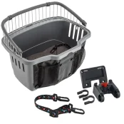 Переноска Ferplast Carrier Atlas 20 Rapid для кріплення на велосипед, для собак, сіра, 47×35.5×34.5 см