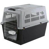 Переноска Ferplast Carrier Atlas 70 Grey для собак, серо-чёрная, 101×68.5×75.5 см