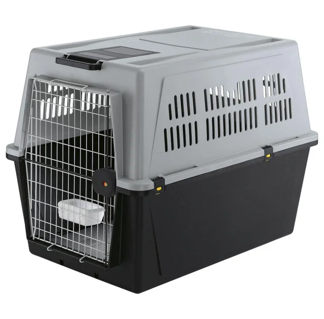 Переноска Ferplast Carrier Atlas 70 Grey для собак, сіро-чорна, 101×68.5×75.5 см