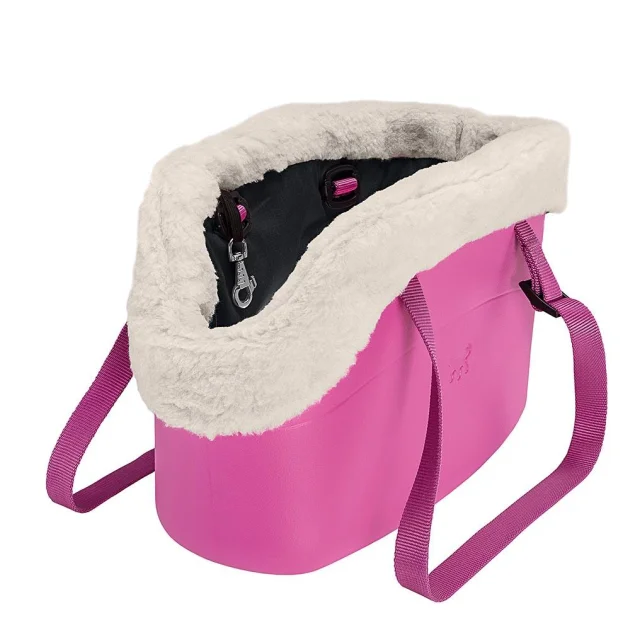 Мягкая сумка-переноска Ferplast With-Me Bag Winter Purple для мелких собак до 8 кг, пурпурная, 43.5×21.5×27 см