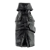 Пальто Ferplast Sherlock LUX TG 28 с ошейником, для собак, черное, 23-27 см