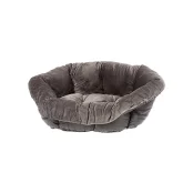 Бархатная подушка для кроватей Ferplast Spare Sofa Prestige 2 Grey для кошек и собак, 52×39×21 см