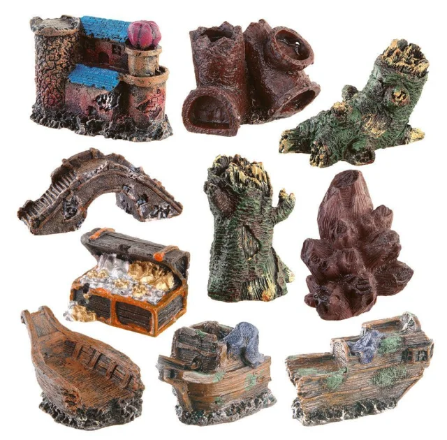 Декорации из полиуретана Ferplast BLU 9180 AquaMini Accessor для аквариумов, 7x3,5x6,5 см (цена за 1 шт)