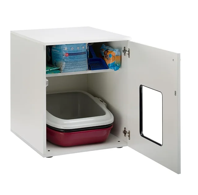 Дерев'яна тумба Ferplast Cat Cabinet для туалету і аксесуарів