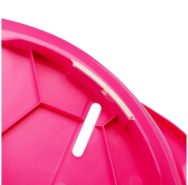 Пластиковий лежак Ferplast Siesta Deluxe 2 Pink з антиковзаючим покриттям, 49×36×17.5 см