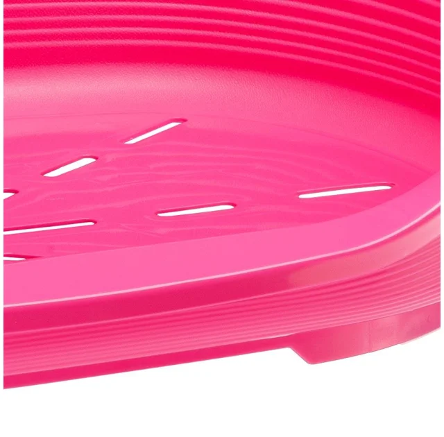 Пластиковый лежак Ferplast Siesta Deluxe 4 Pink с антискользящим покрытием, 61.5×45×21.5 см