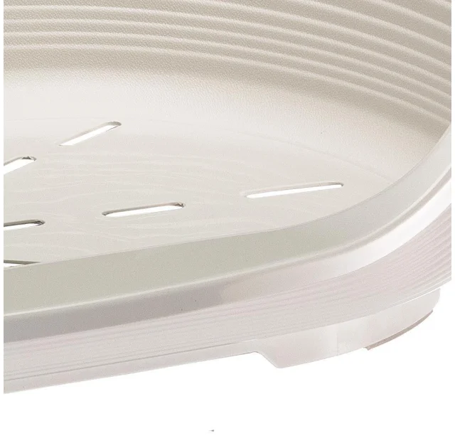 Пластиковий лежак Ferplast Siesta Deluxe 4 White з антиковзаючим покриттям, 61.5×45×21.5 см