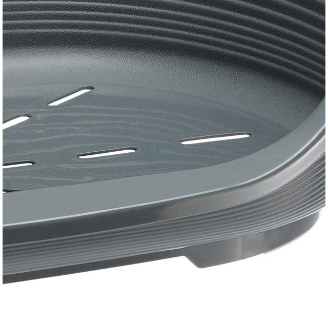 Пластиковый лежак Ferplast Siesta Deluxe 6 Grey с антискользящим покрытием, 70.5×52×23.5 см