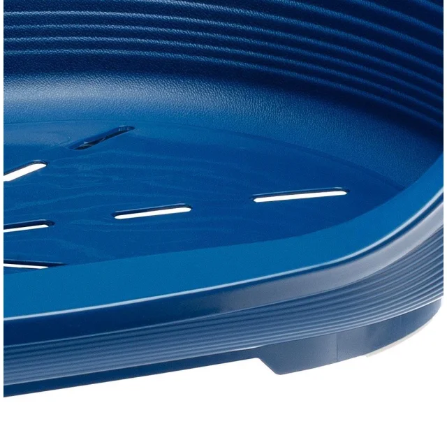Пластиковый лежак Ferplast Siesta Deluxe 6 Blue с антискользящим покрытием, 70.5×52×23.5 см