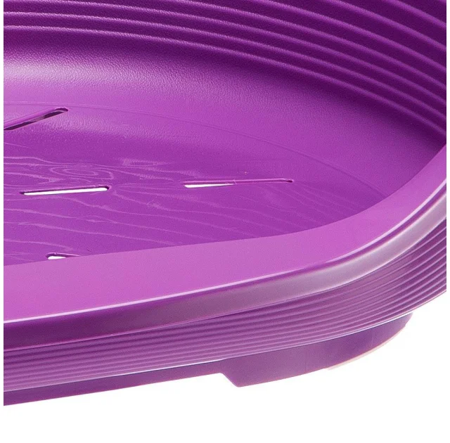 Пластиковый лежак Ferplast Siesta Deluxe 10 Violet с антискользящим покрытием, 93.5×68.5×28.5 см