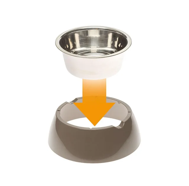 Ferplast Jolie Small Dove Grey Bowl металлическая миска для собак и кошек, 17,1 см