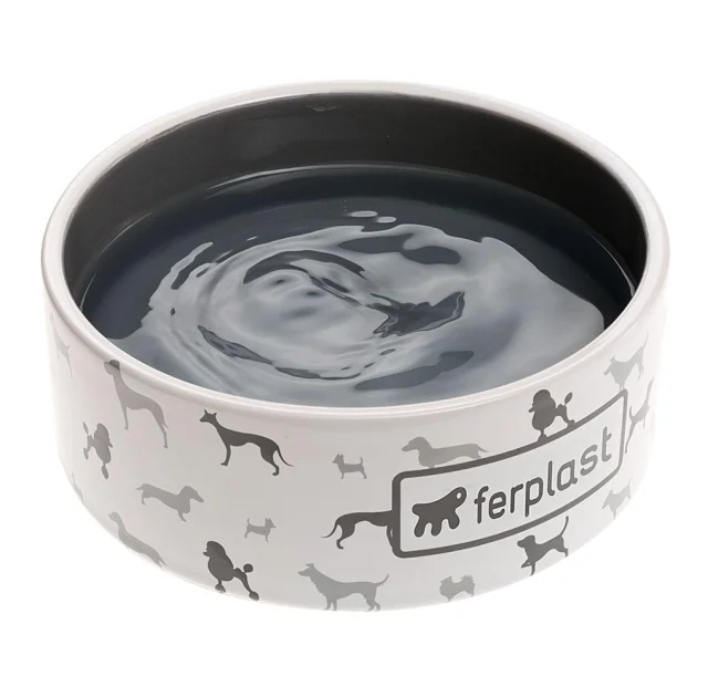 Миска Ferplast Juno Medium Bowl керамическая для собак и кошек, 16.7 см