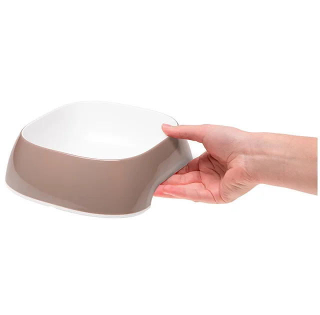 Ferplast Glam Small Dove Grey Bowl пластиковая миска для собак и кошек серая, 400 мл