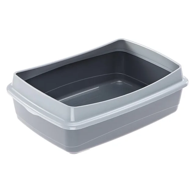 Відкритий туалет Ferplast Litter Tray NIP PLUS 20 для кішок з фіксатором гігієнічного мішка, 55x40x17,5 см
