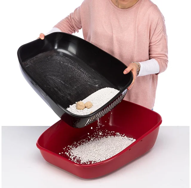 Закритий туалет Ferplast Toilet Home Magix для кішок з системою просіювання, 45,5x55,5x41 см