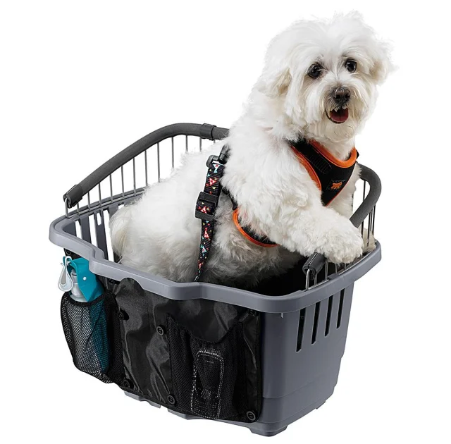 Переноска Ferplast Carrier Atlas Bike 10 Rapid для кошек и собак, серая, 41×31×31 см