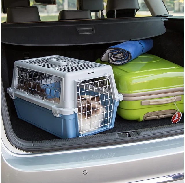 Переноска Ferplast Carrier Atlas 20 Trendy V.1 для кошек и собак, шоколад, 37×58.5×32 см