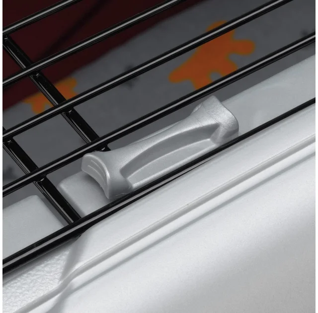 Переноска Ferplast Carrier Atlas Deluxe 10 Open для кошек и собак, серо-голубая, 50.7×34×30 см