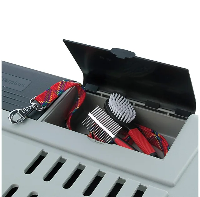 Автомобільна переноска Ferplast Atlas Car Maxi для собак, сіро-чорна, 100×80×71 см
