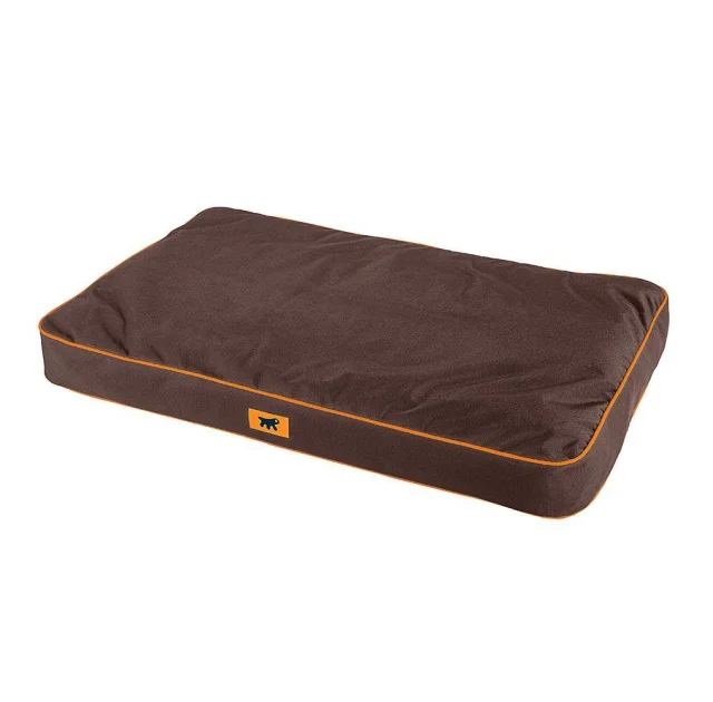 Подушка з міцного матеріалу Ferplast Polo 65 Cushion Brown для собак, коричнева, 65×40×8 см