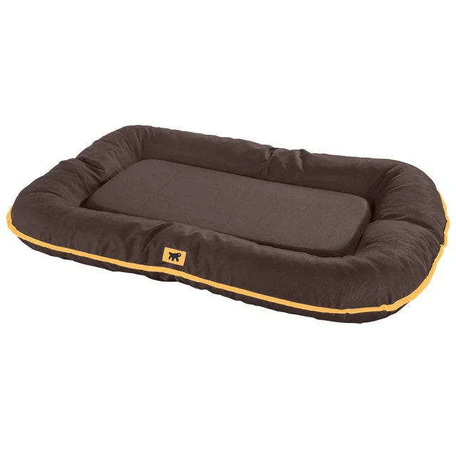 Подушка з бортиками Ferplast Oscar 100 Cushion Brown для собак, міцна тканина, коричнева, 100×70×12 см