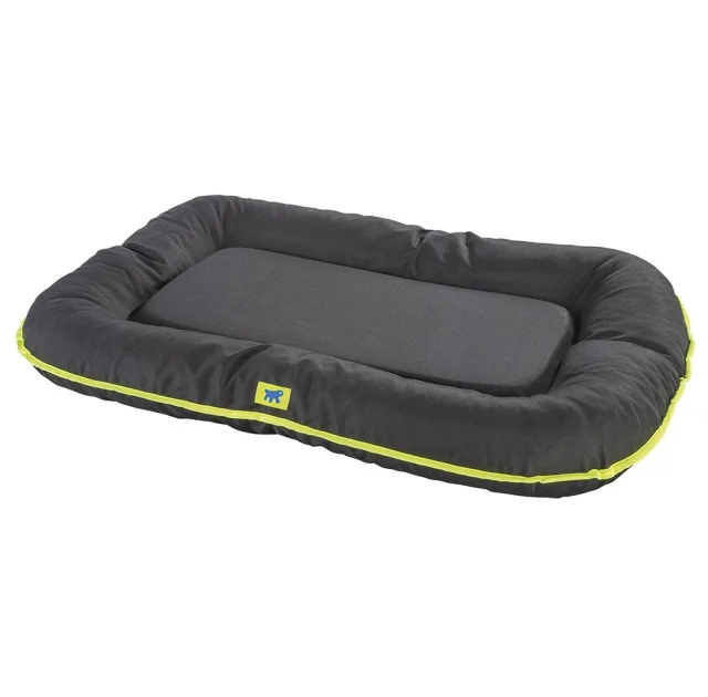 Подушка з бортиками Ferplast Oscar 100 Cushion Black для собак, міцна тканина, чорна, 100×70×12 см