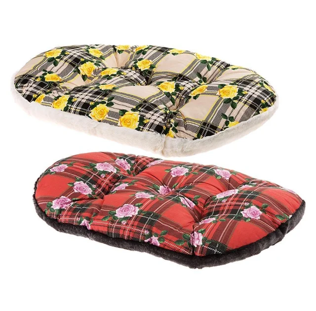 Подушка-подстилка Ferplast Relax 65/6 Rose для кошек и собак, из хлопка, 65×42 см